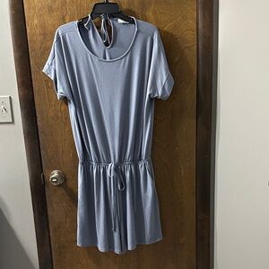 Zenana Outfitters Slate Blue Romper